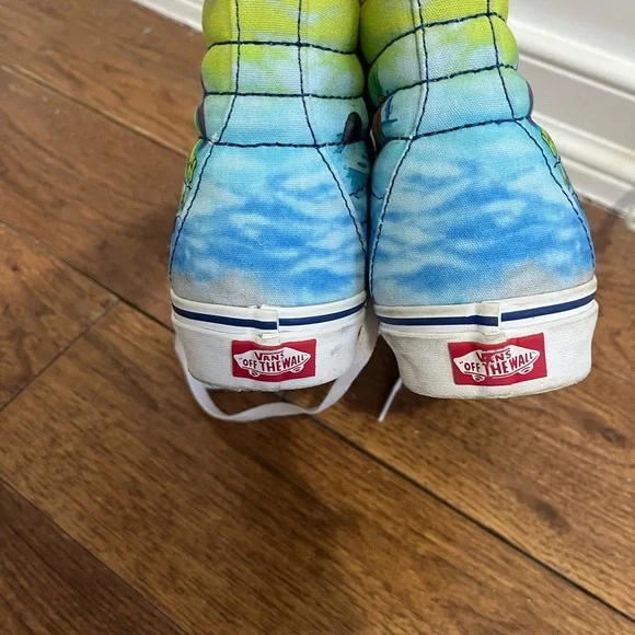 SpongeBob Vans High-Top Sneakers - Blue and Yellow - Picture 5 of 7